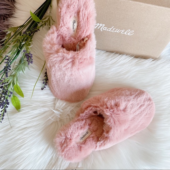 Madewell Wallis Faux Fur Slippers - Picture 3 of 5
